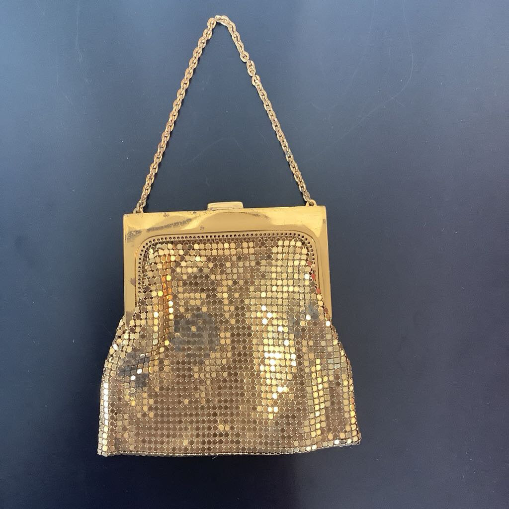 Vintage Gold Mesh Coin Purse