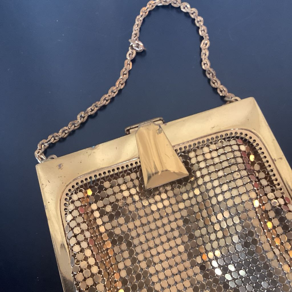 Vintage Gold Mesh Coin Purse