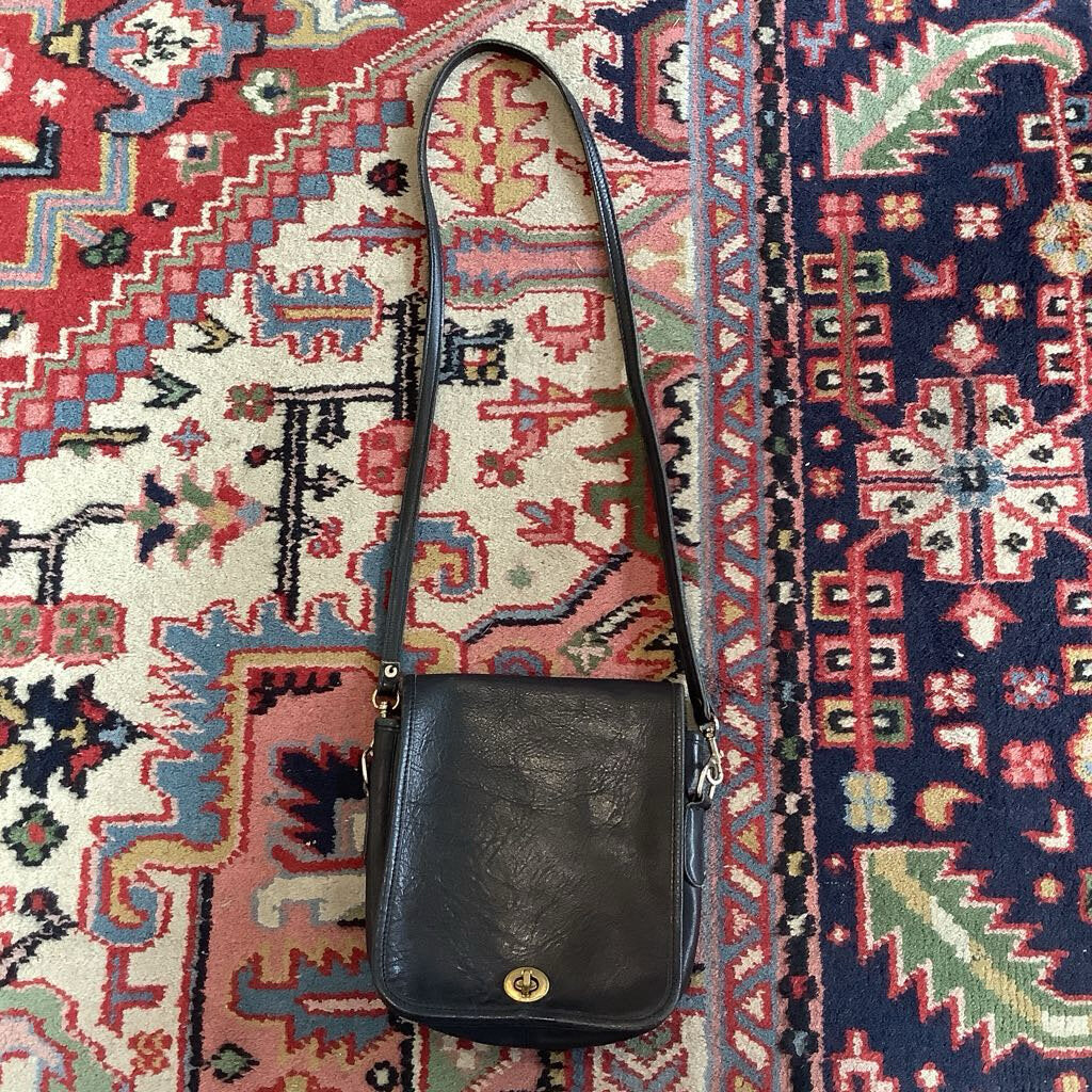 Vintage Coach Black Crossbody