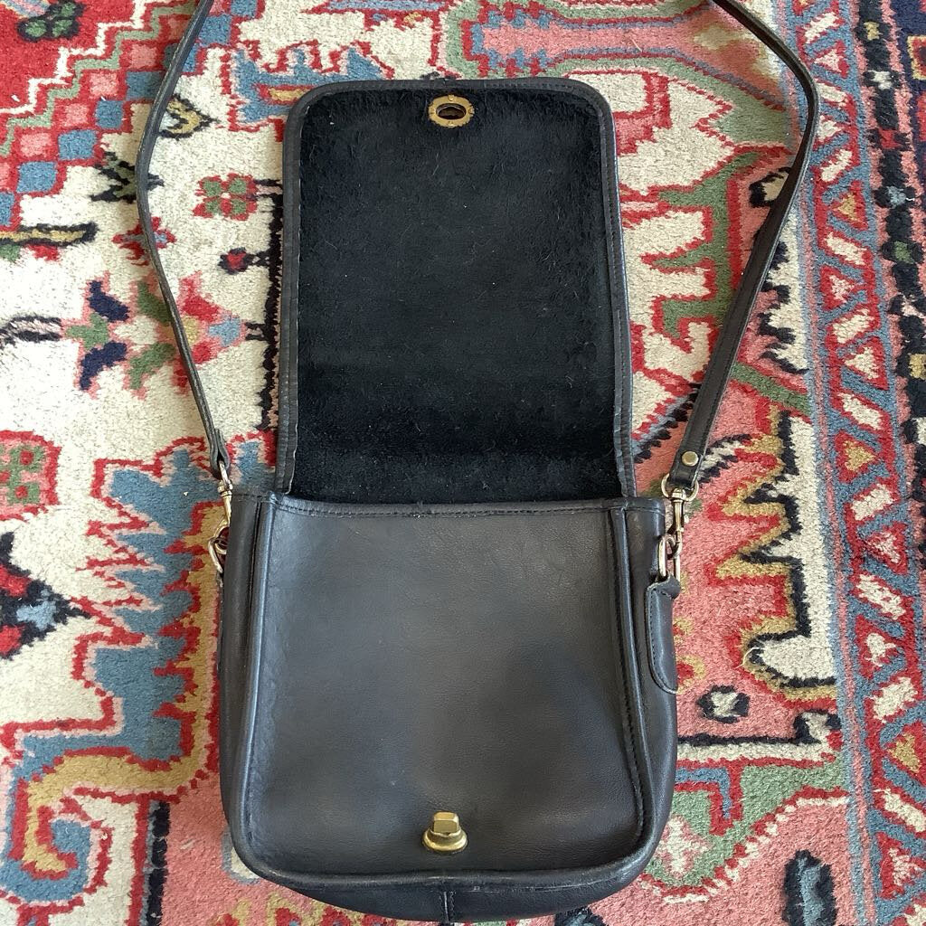 Vintage Coach Black Crossbody