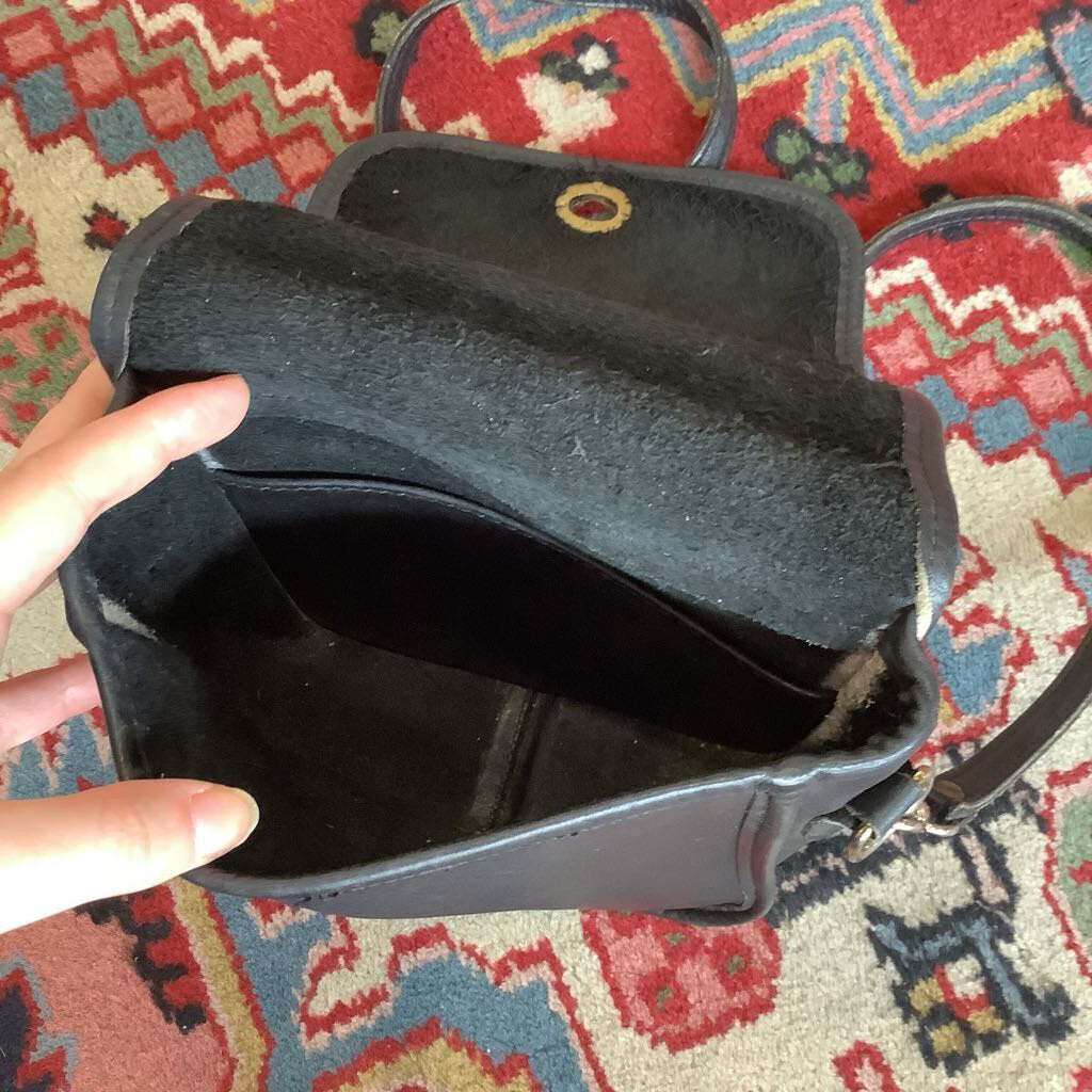 Vintage Coach Black Crossbody