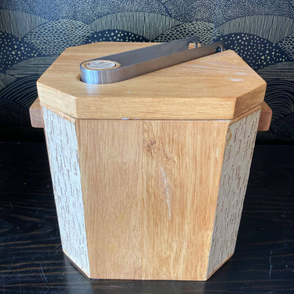 Vintage Georges Braird Ice Bucket with Tongs
