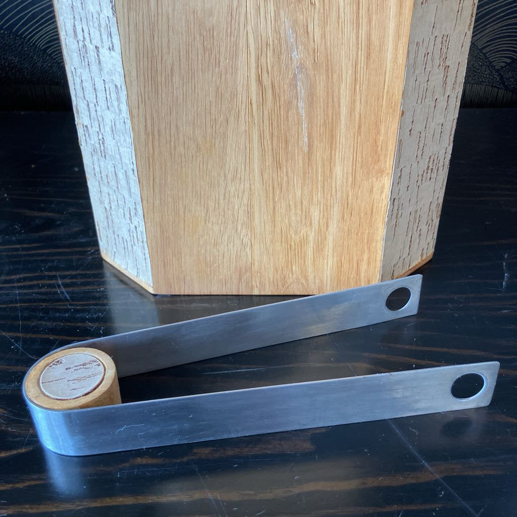 Vintage Georges Braird Ice Bucket with Tongs