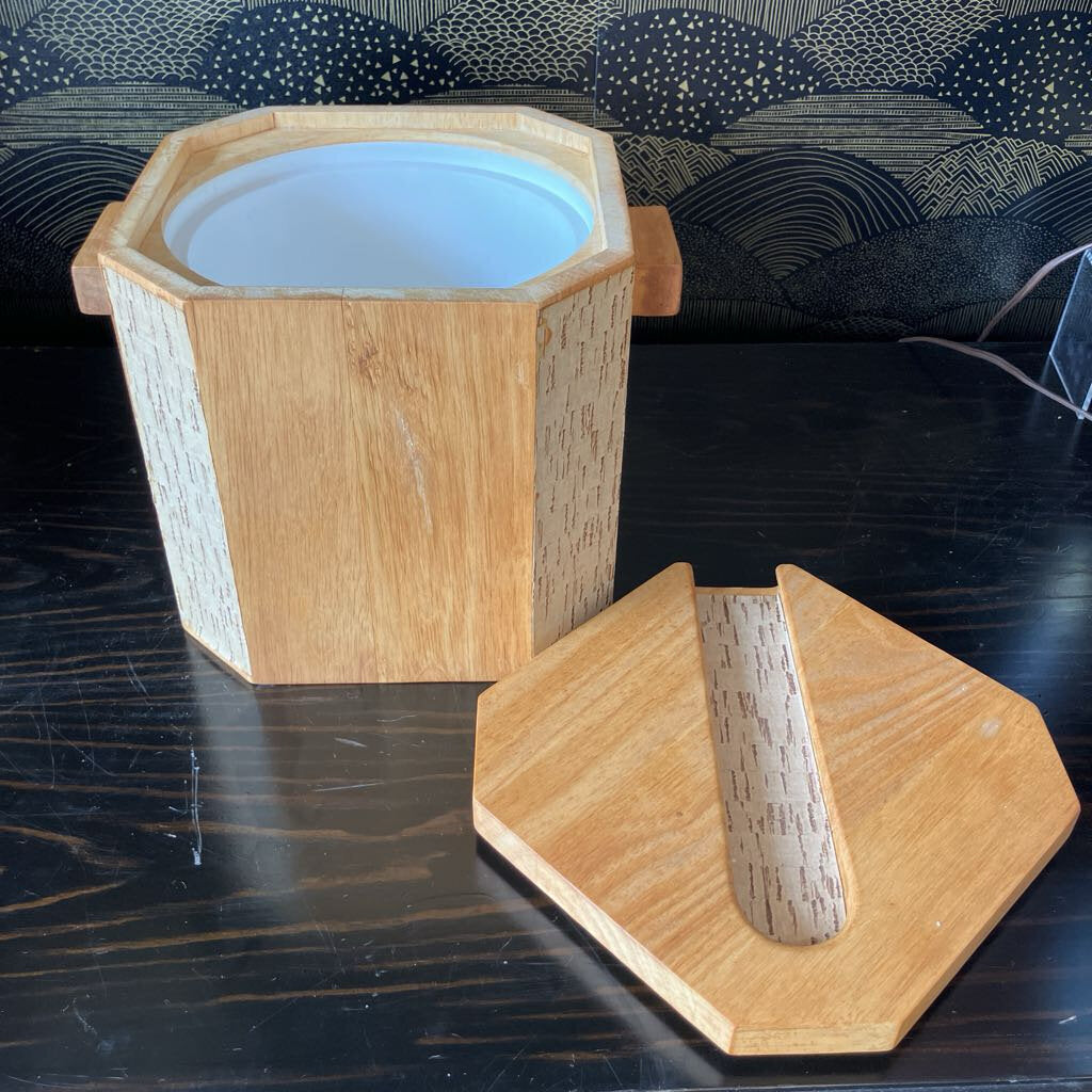 Vintage Georges Braird Ice Bucket with Tongs