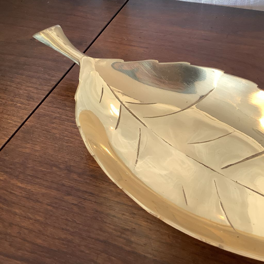Brass Leaf Dish