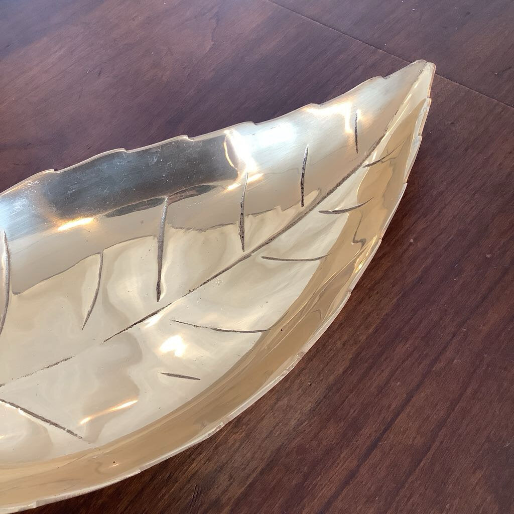 Brass Leaf Dish