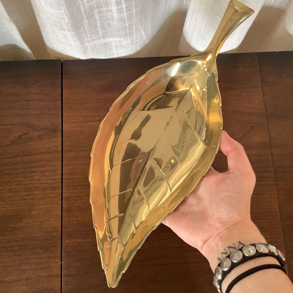 Brass Leaf Dish