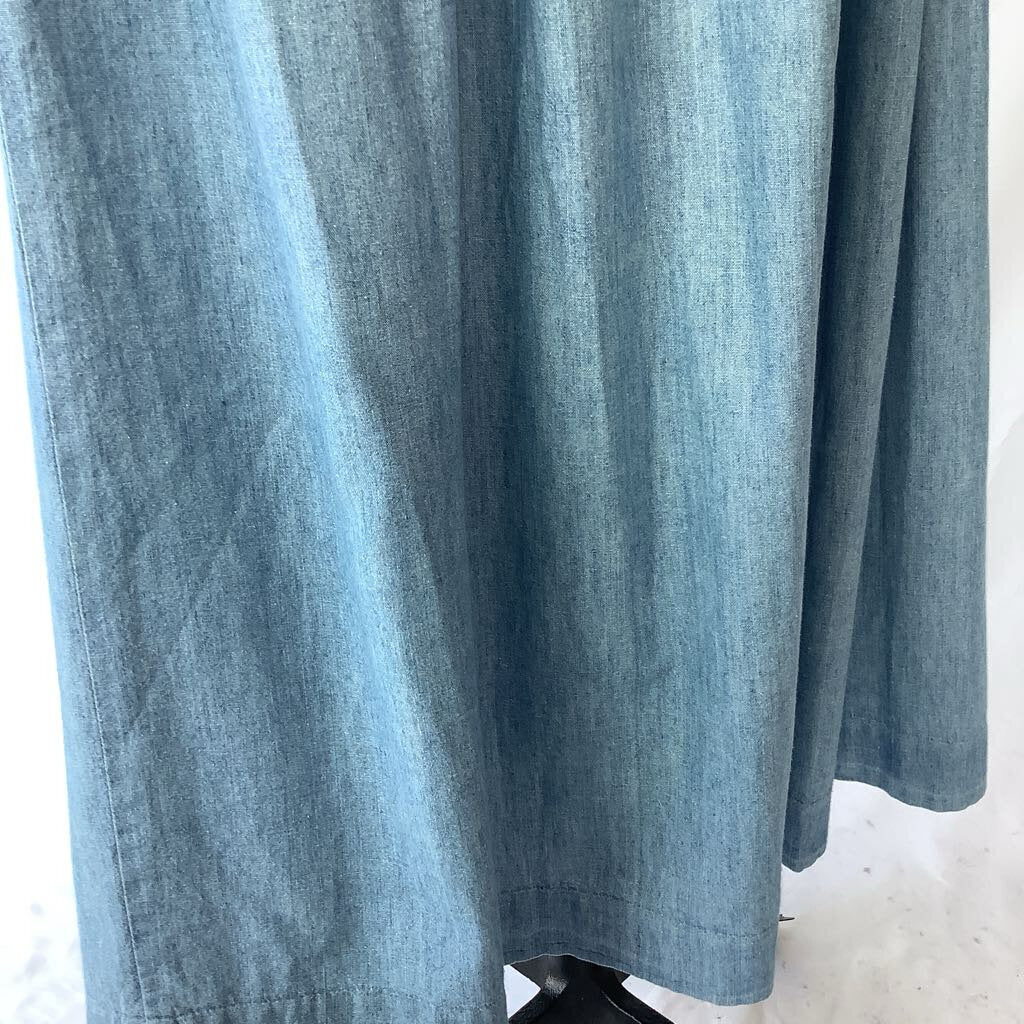 1980s Ralph Lauren Chambray Skirt