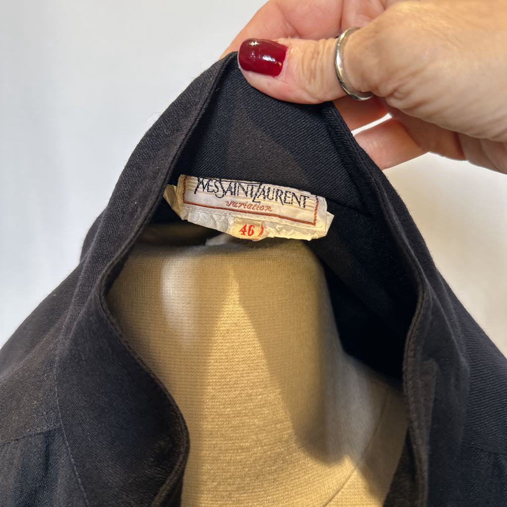 80s YSL Variations Frock Dress