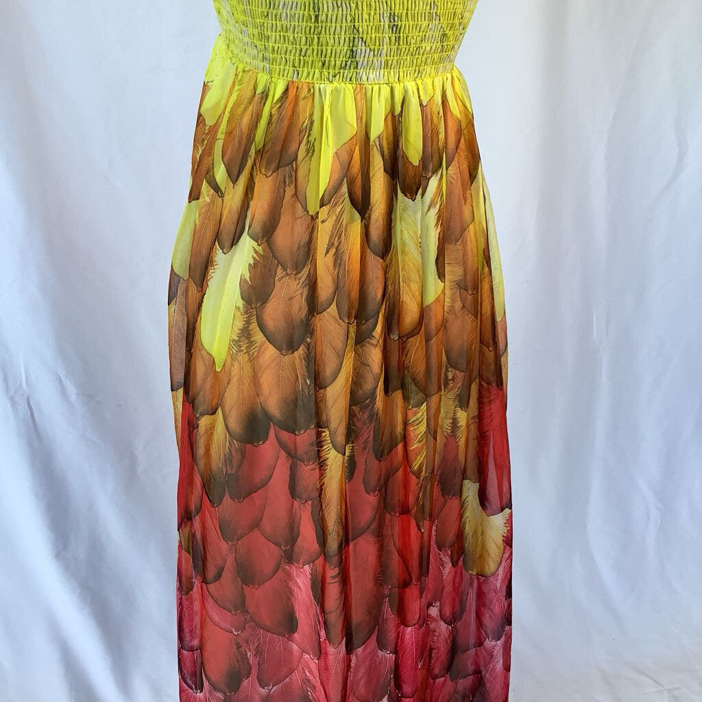 Gathered Top Strapless Dress Chiffon