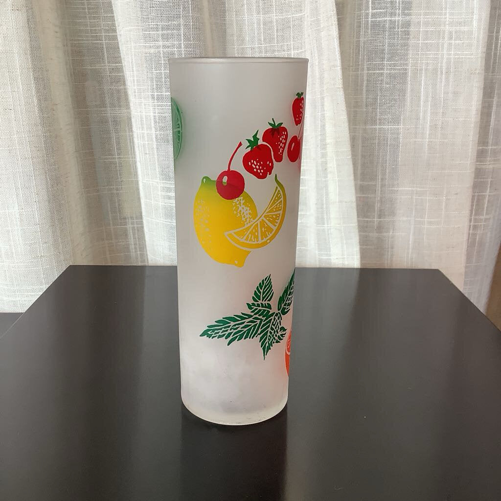 Mid Century Modern 1950's Federal Frosted Glass Tumblers