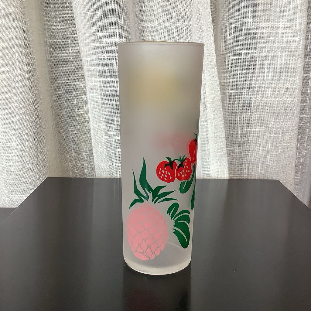Mid Century Modern 1950's Federal Frosted Glass Tumblers