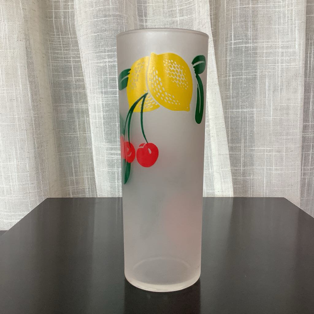 Mid Century Modern 1950's Federal Frosted Glass Tumblers