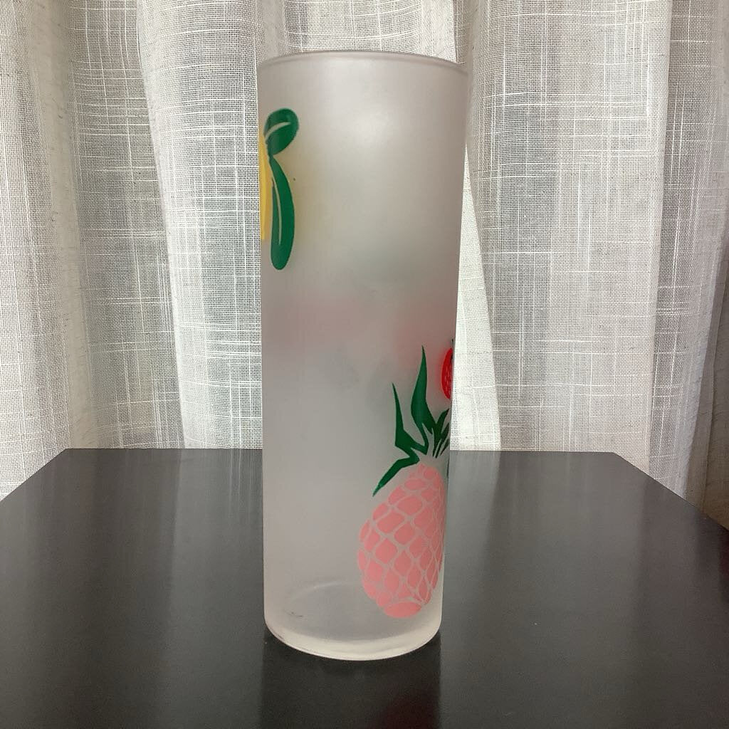 Mid Century Modern 1950's Federal Frosted Glass Tumblers