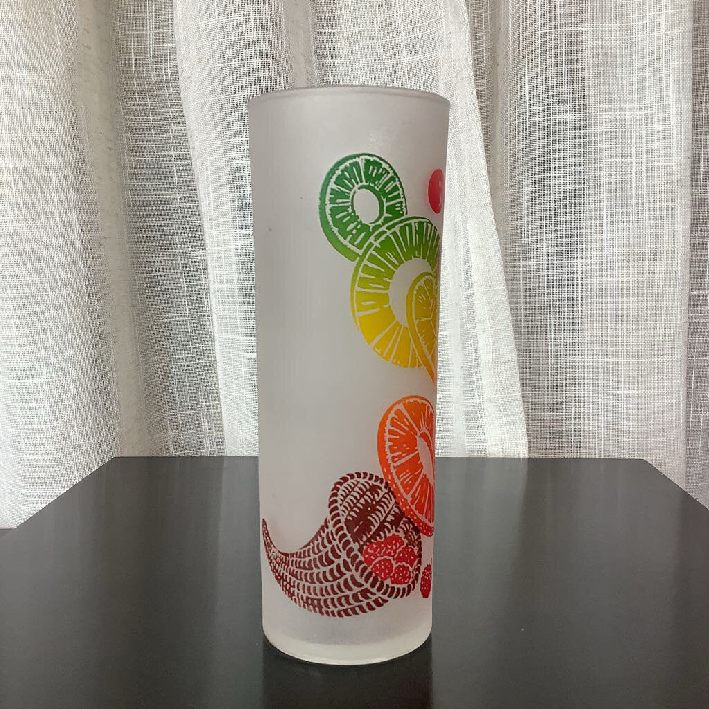 Mid Century Modern 1950's Federal Frosted Glass Tumblers