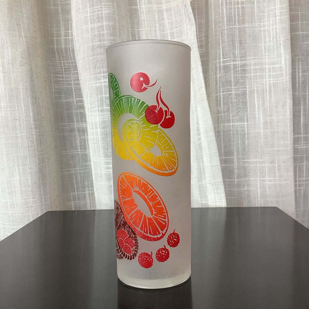 Mid Century Modern 1950's Federal Frosted Glass Tumblers