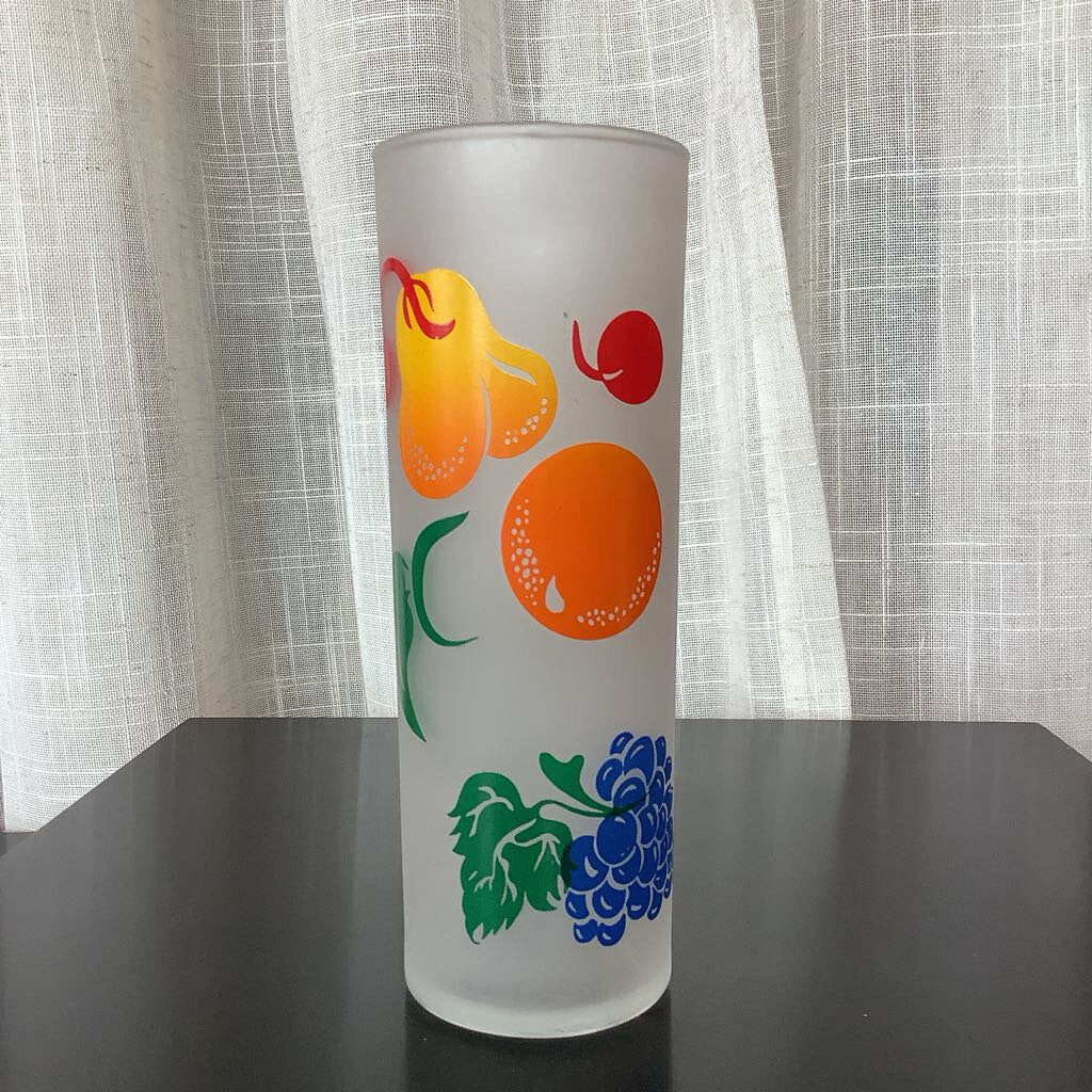 Mid Century Modern 1950's Federal Frosted Glass Tumblers