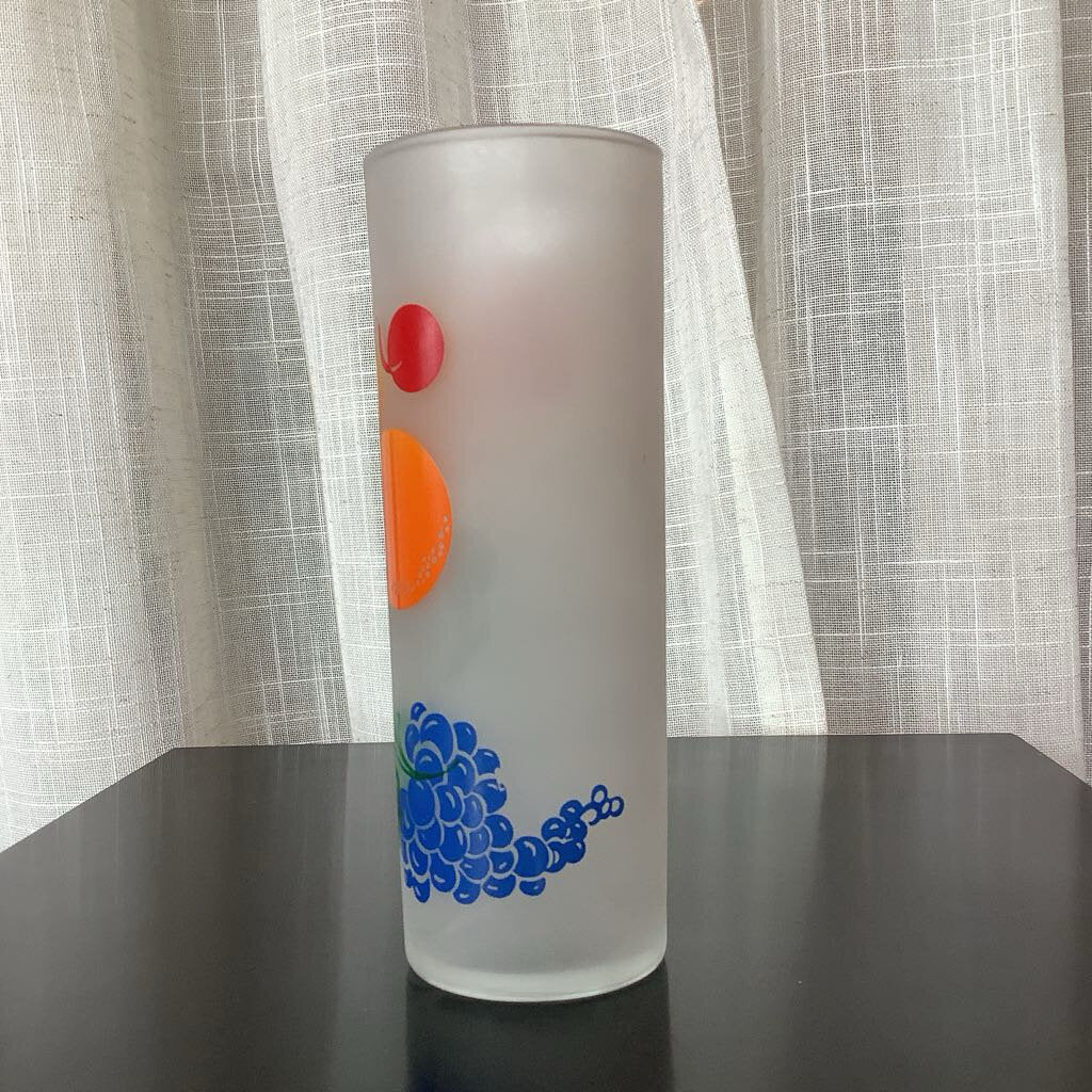Mid Century Modern 1950's Federal Frosted Glass Tumblers
