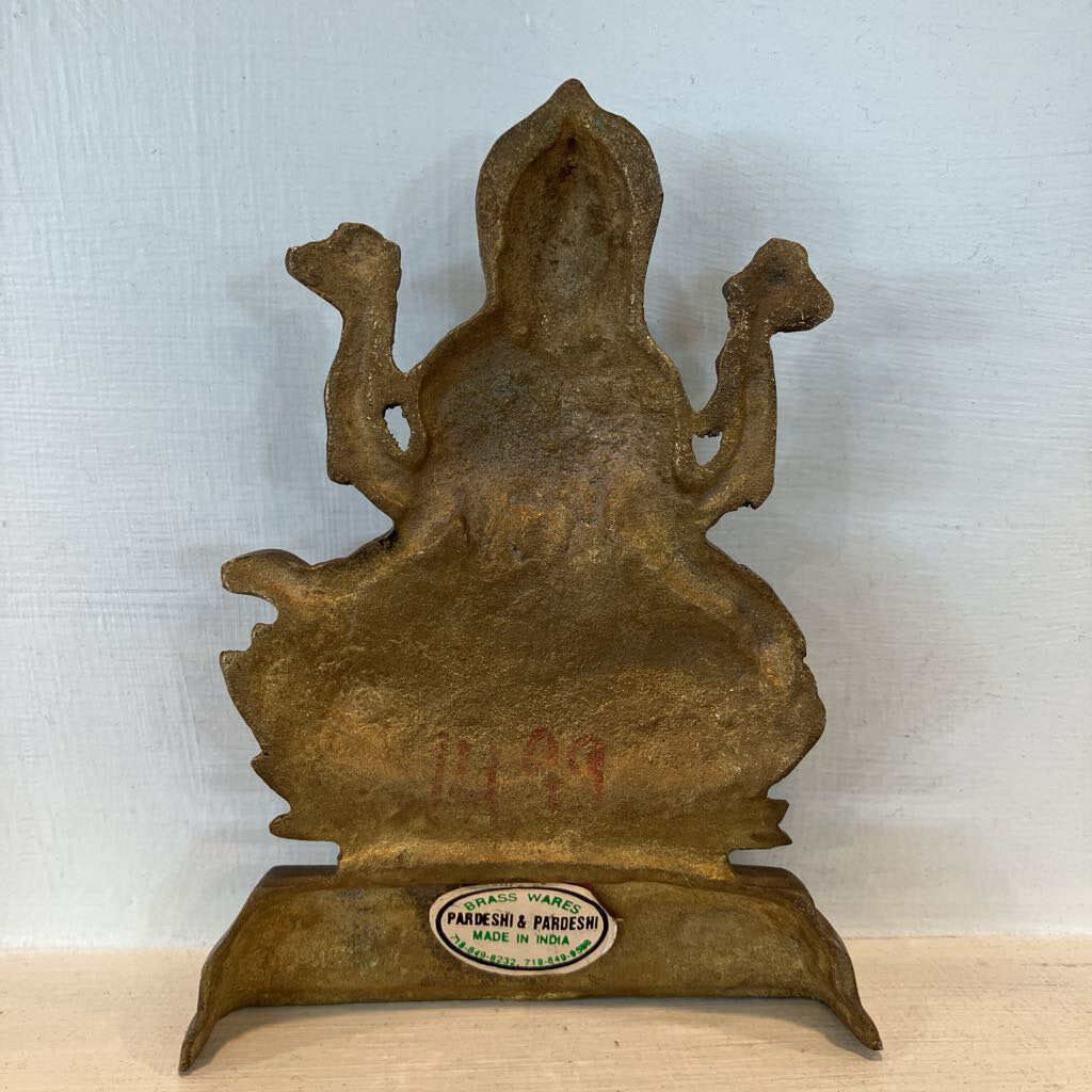 Brass Stand of the Goddess Lakshmi