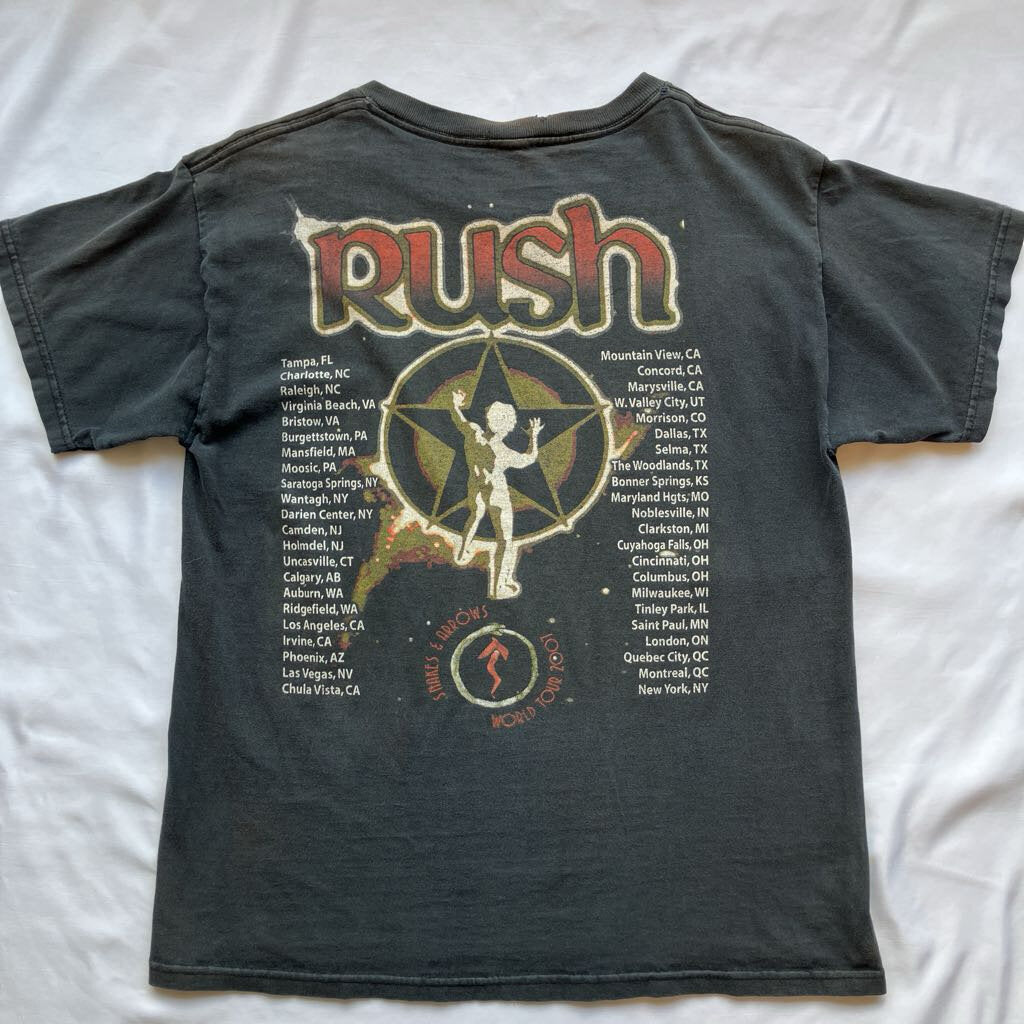 2007 Rush World Tour T-shirt