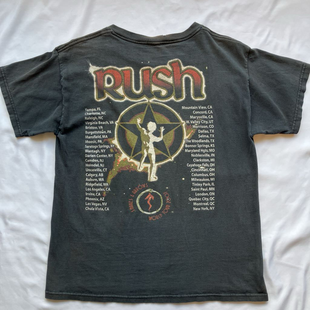 2007 Rush World Tour T-shirt