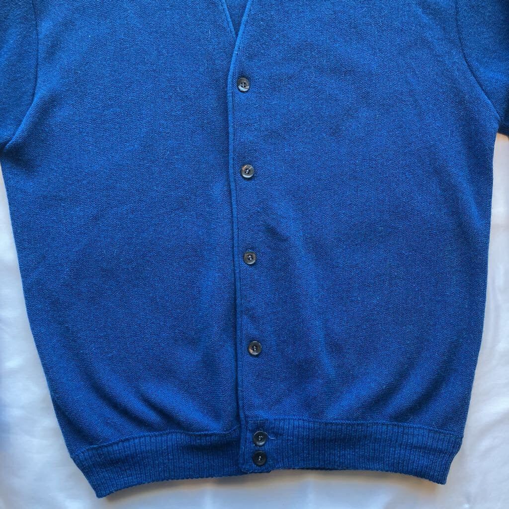Vintage 60s McGregor Sportswear Blue Mohair Cardigan