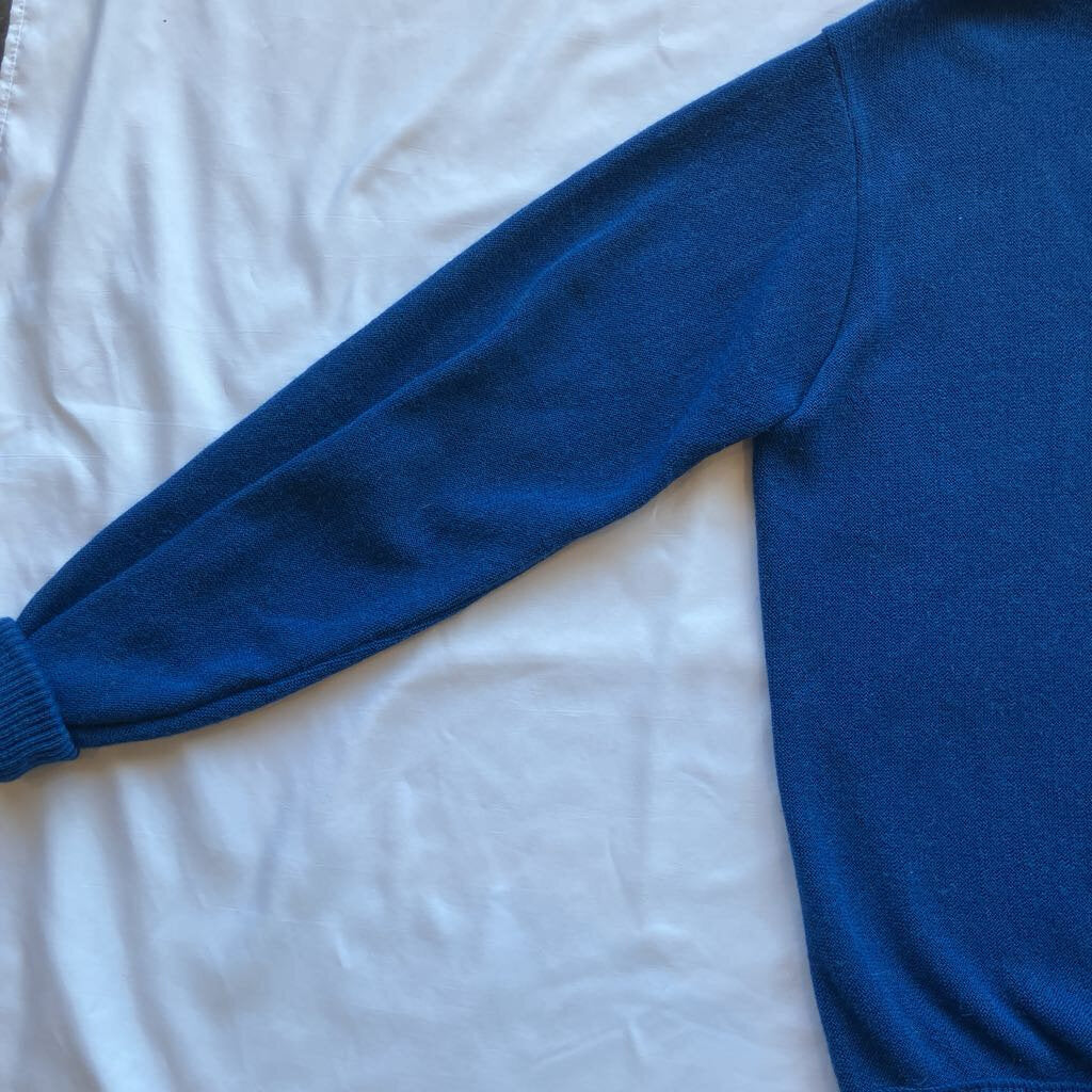 Vintage 60s McGregor Sportswear Blue Mohair Cardigan