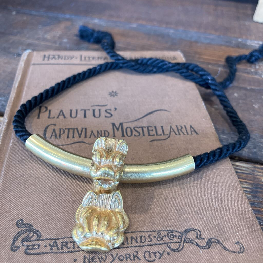 1977 Metropolitan Museum of Art Foo Dog Necklace