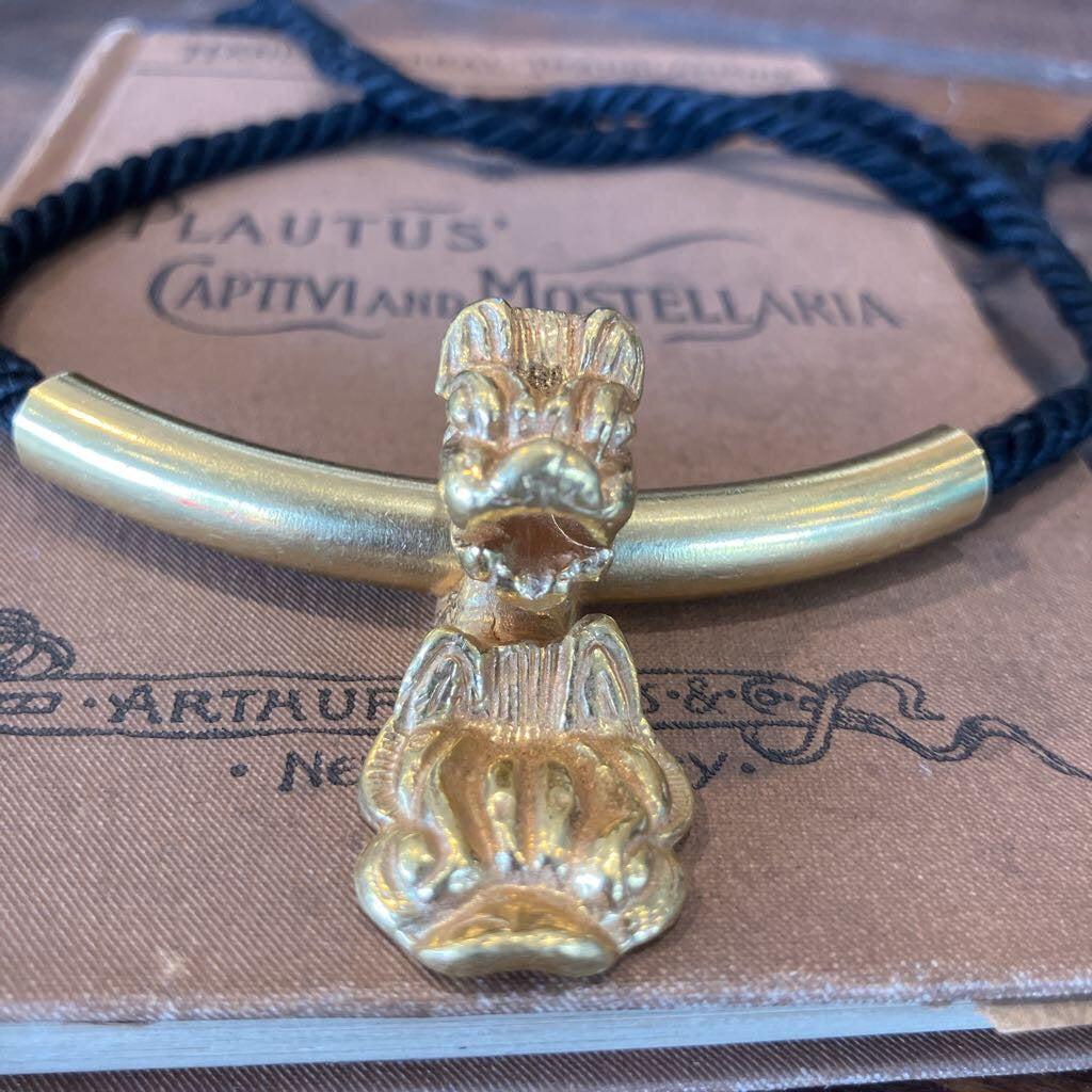 1977 Metropolitan Museum of Art Foo Dog Necklace