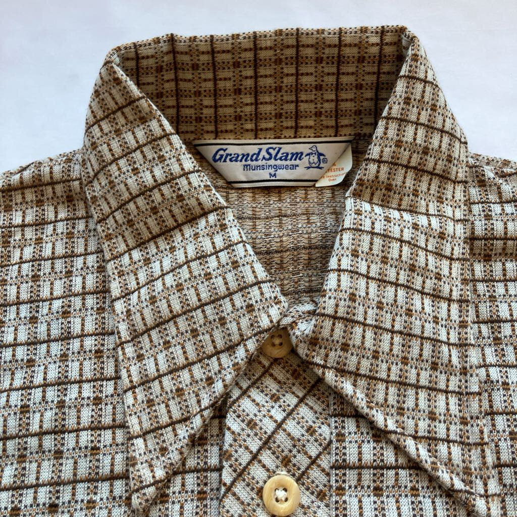 1970s Men's Munsingwear Half Button Shirt