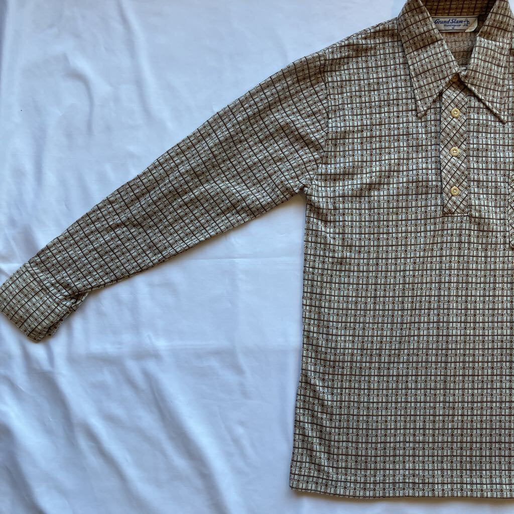 1970s Men's Munsingwear Half Button Shirt