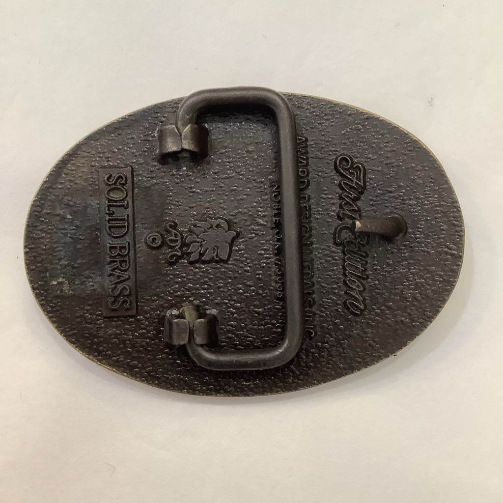 1970s Brass Alaska Buckle