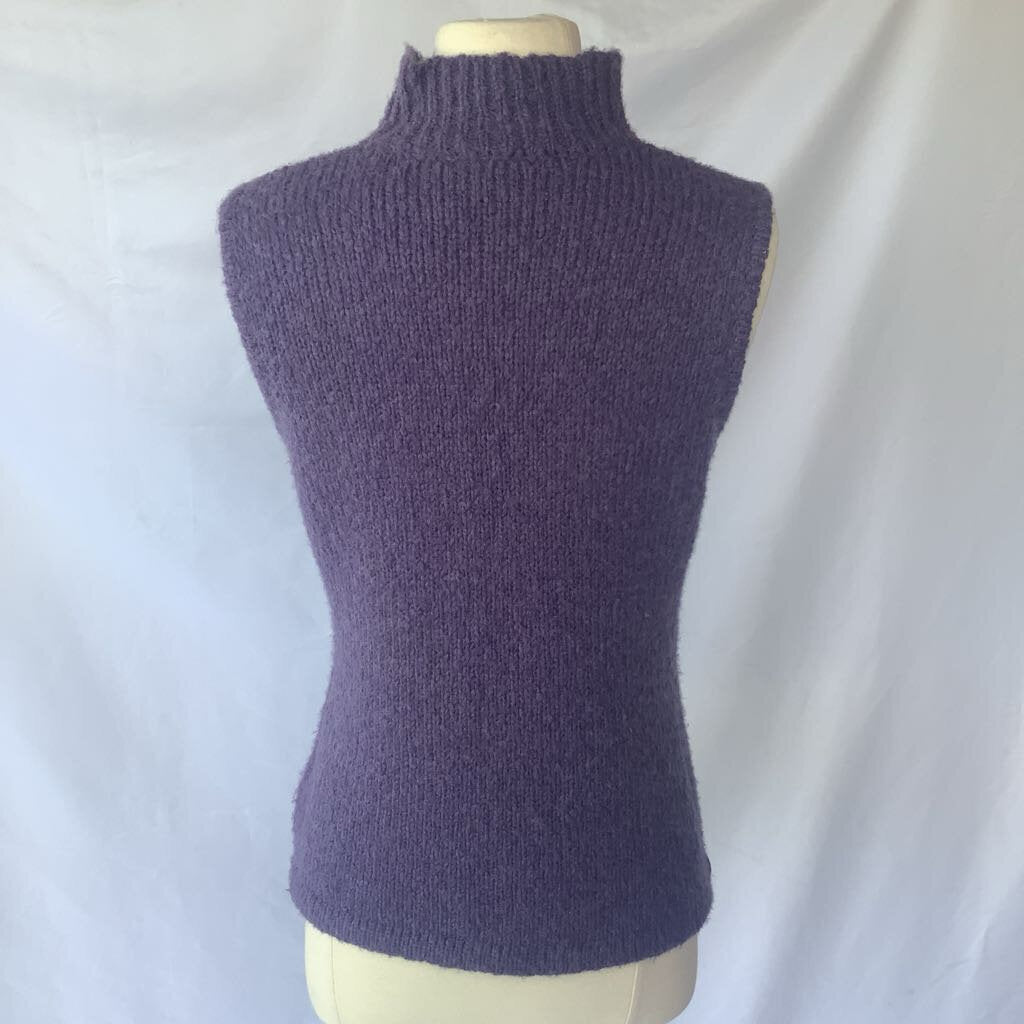 Knit Turtleneck Sleeveless Sweater
