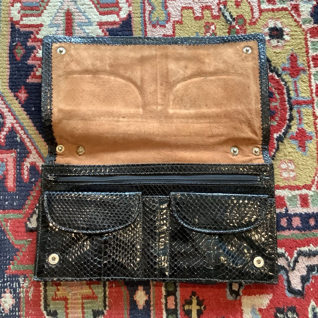 1980's Snakeskin Clutch