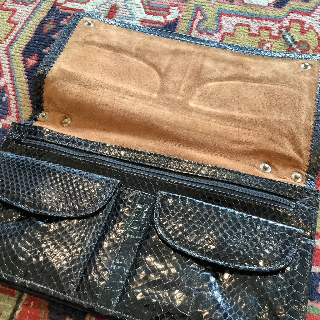 1980's Snakeskin Clutch