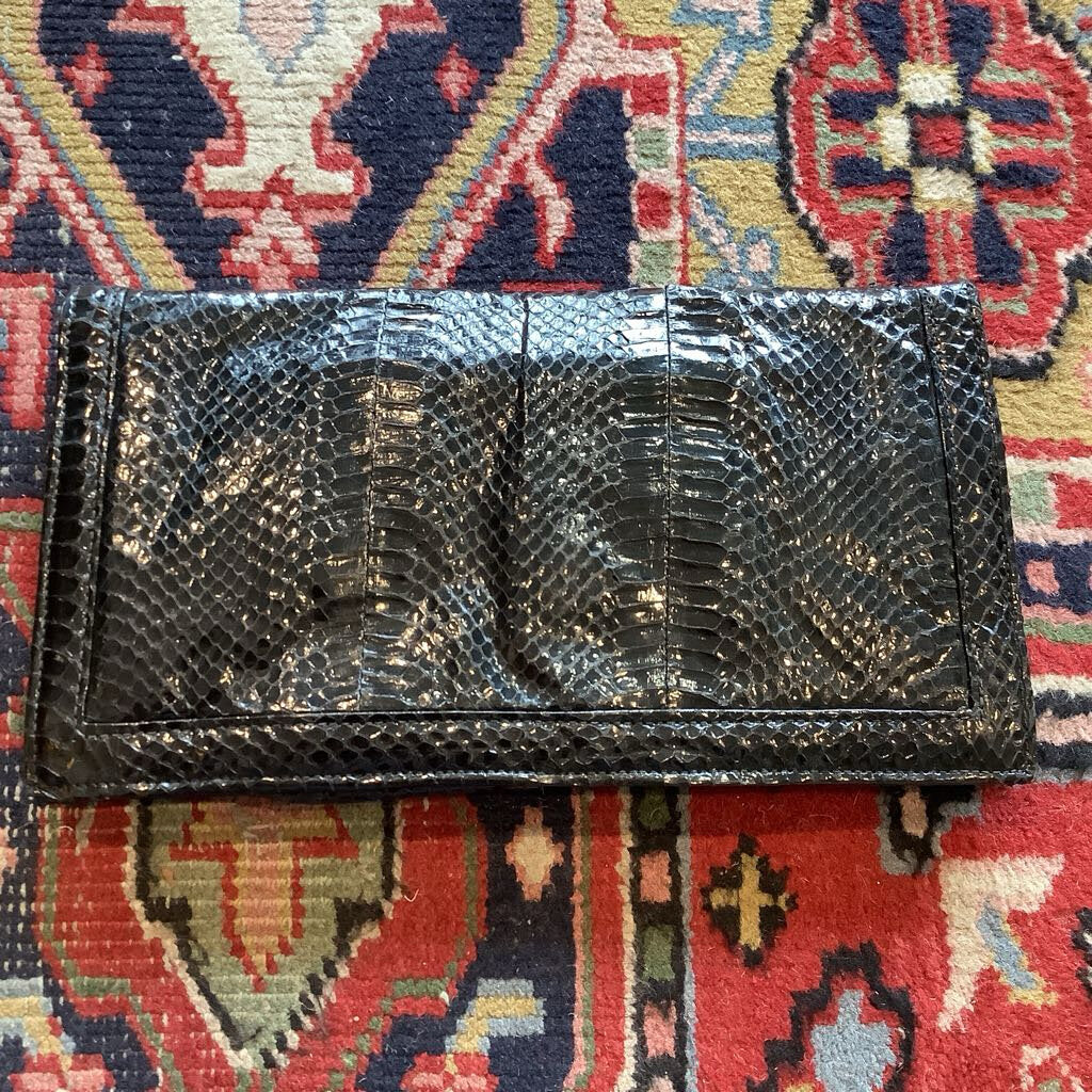 1980's Snakeskin Clutch