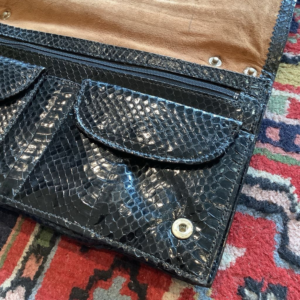 1980's Snakeskin Clutch