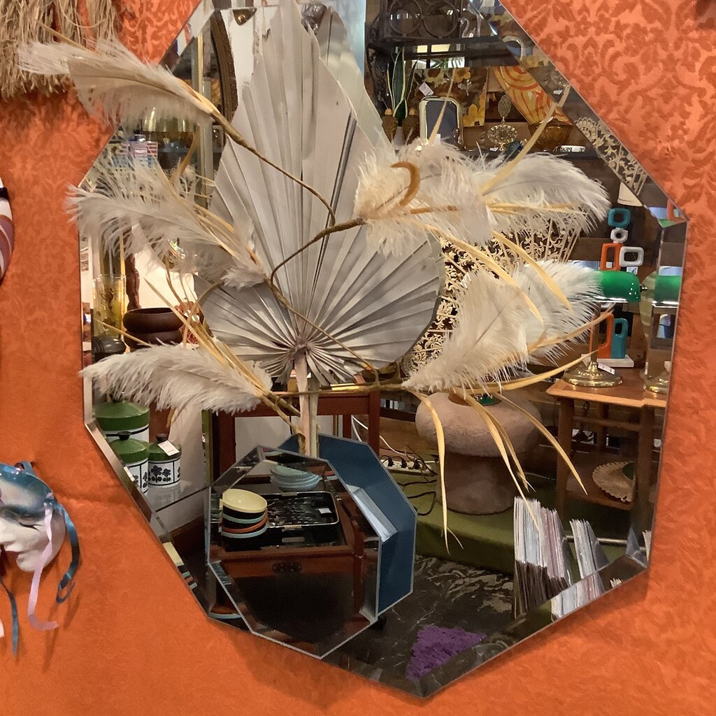 80's Octagon Beveled Mirror