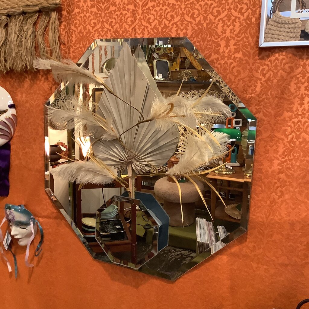 80's Octagon Beveled Mirror