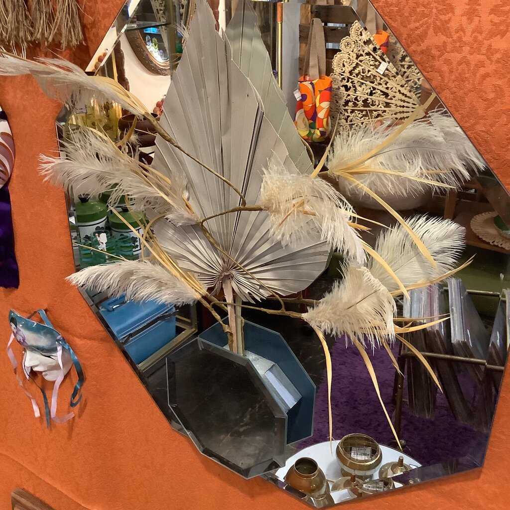 80's Octagon Beveled Mirror