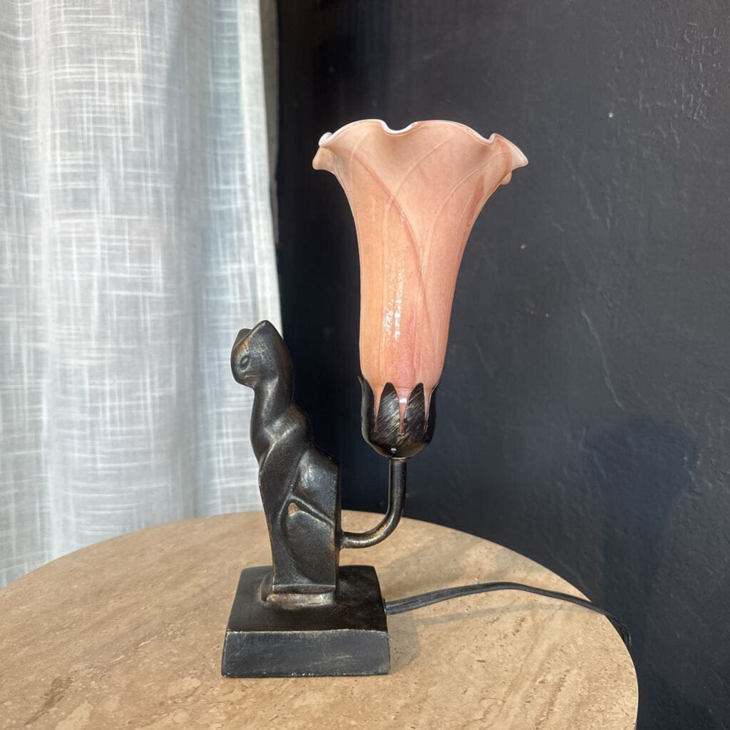Art Deco Cat Lamp