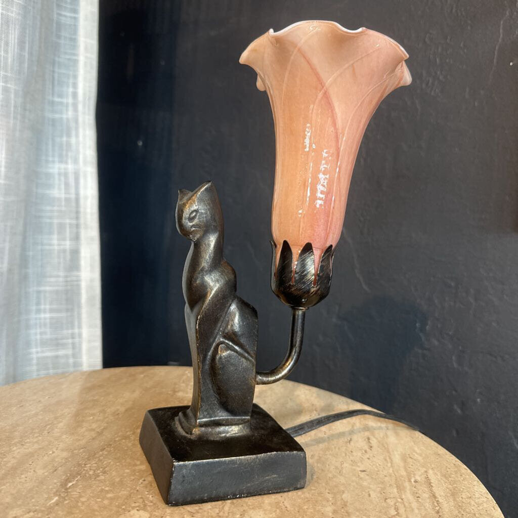 Art Deco Cat Lamp
