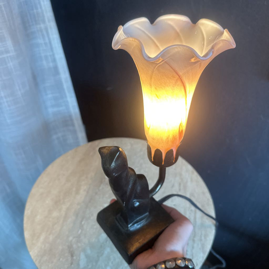 Art Deco Cat Lamp