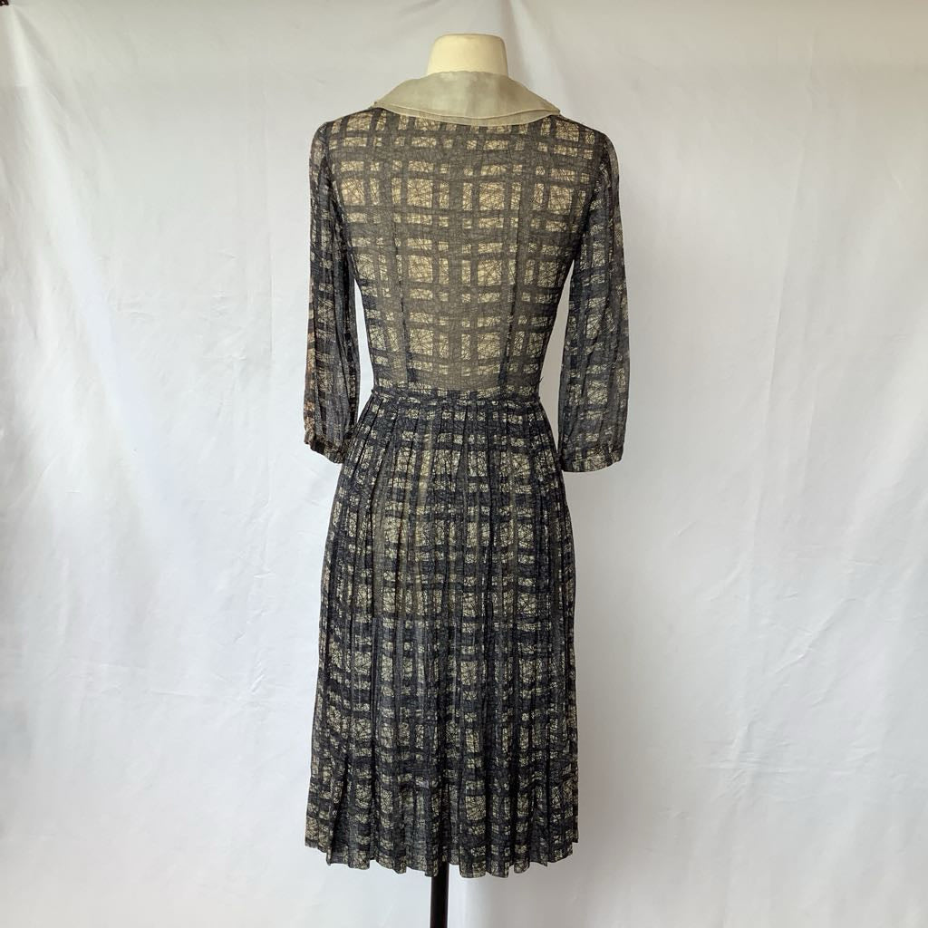 1950s 60s Abercrombie & Fitch Sheer Dress