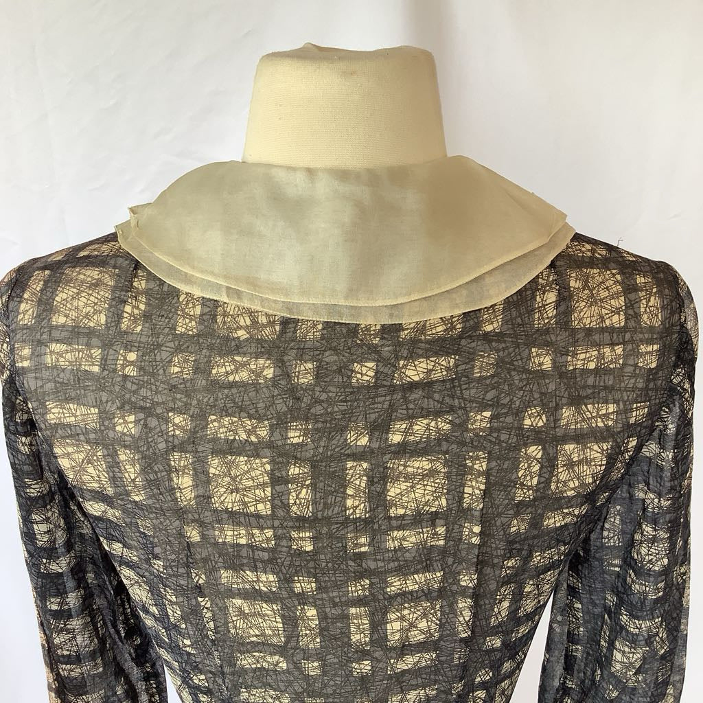 1950s 60s Abercrombie & Fitch Sheer Dress