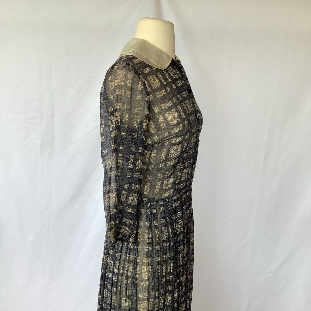 1950s 60s Abercrombie & Fitch Sheer Dress