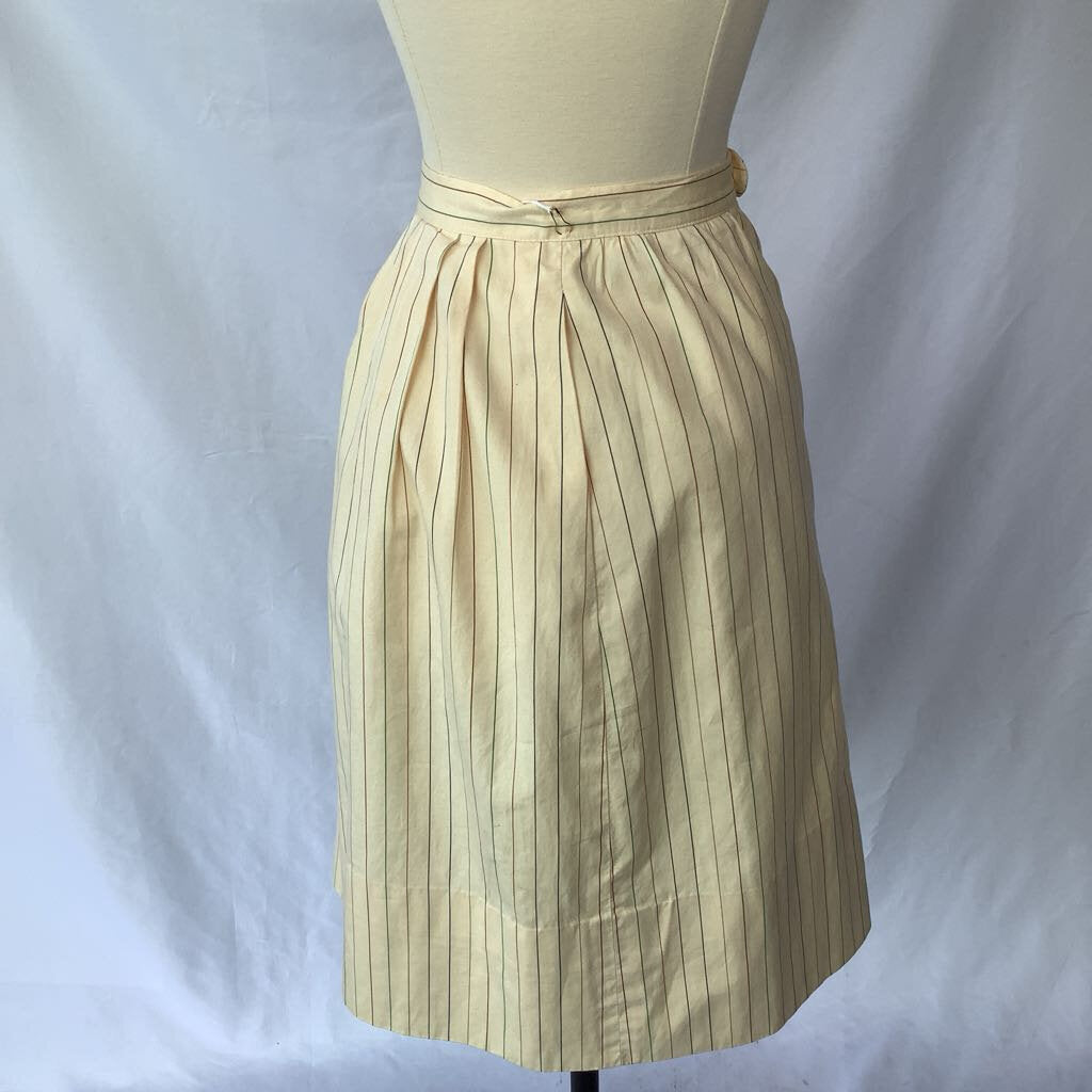 70s Pinstripe Cotton Skirt