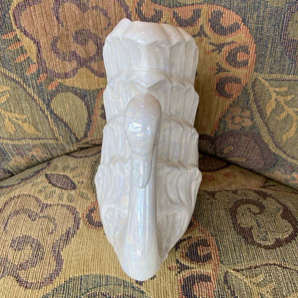 1960s Ceramic Swan Planter