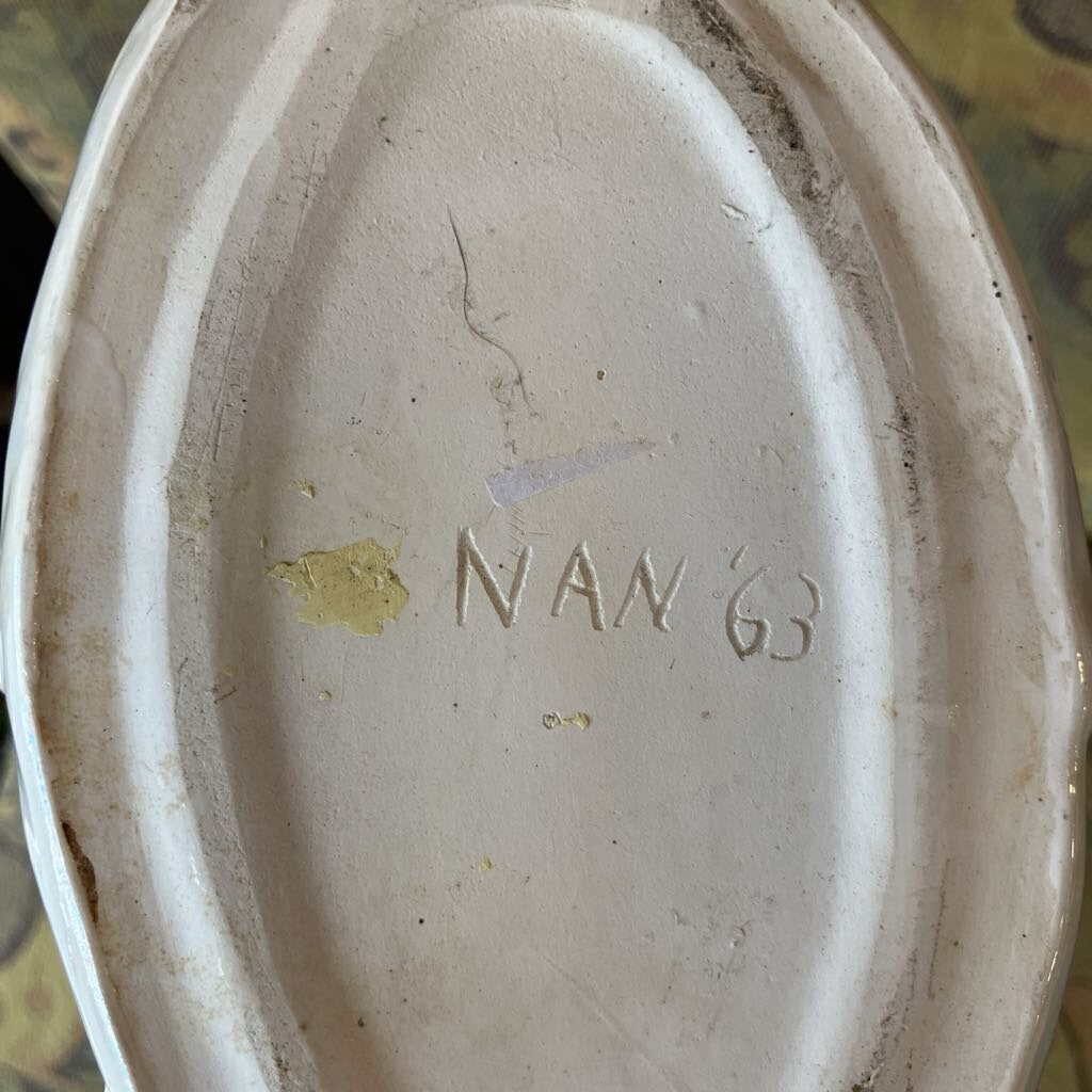 1960s Ceramic Swan Planter