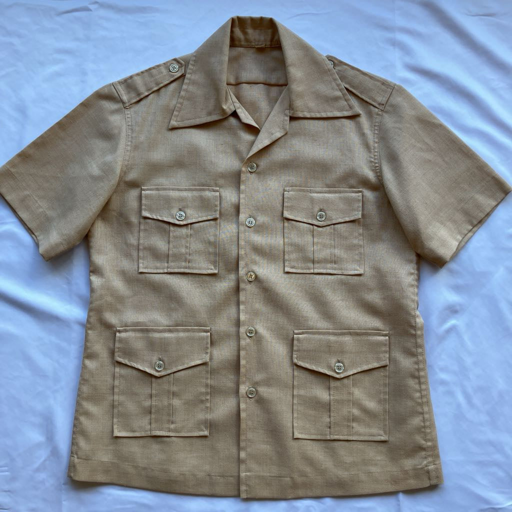 70s Men's Linen Safari Suit